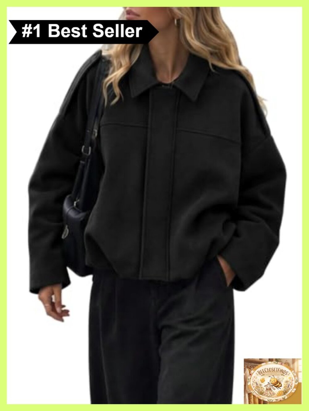 Faux Suede Bomber Jacket Oversized Batwing Sleeve Zip Up Fall Coat